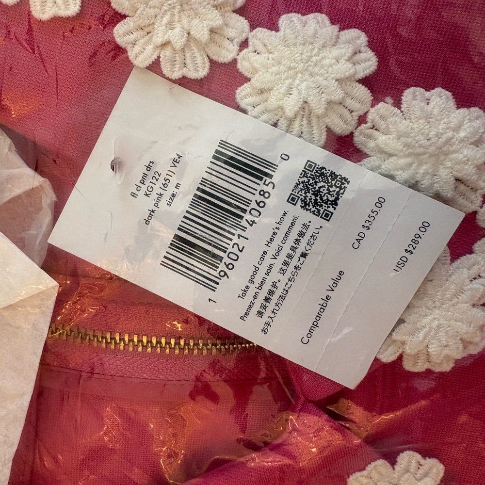 NWT Kate Spade floral collar Ponte dress - Picture 4 of 5